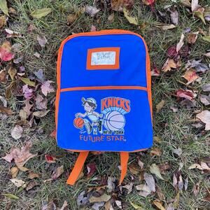 Vintage New York Knicks Future Star Kids Backpack With Zipper Pocket